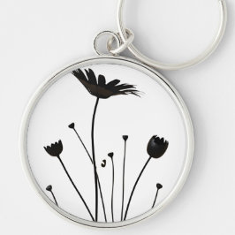 Elegantes Blumenzubehör | Minimalistisch Daisy Schlüsselanhänger
