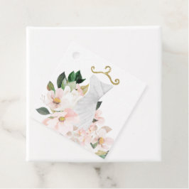 Elegantes Blush Bloral Dress Brautparty Gif Geschenkanhänger