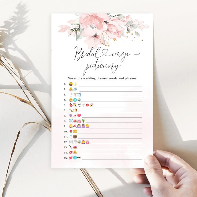 Elegantes Blush Blumenbridal Emoji Picktionary (Von Creator hochgeladen)