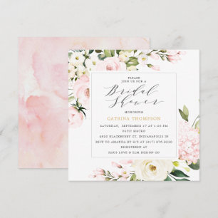 Elegantes Blush Brautparty Einladung