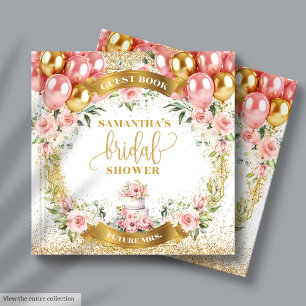 Elegantes Blush Brautparty Gästebuch