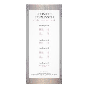 Elegantes Blush Confetti Regenmuster Grau Werbekarte