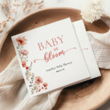 Elegantes Blush Floral Baby in Blütendusche