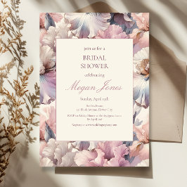 Elegantes Blush Klassisches formales Brautparty Einladung