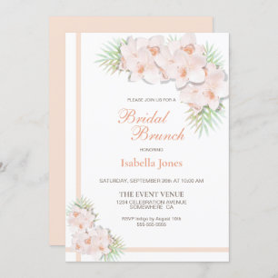 Elegantes Blush Pink Bridal Brunch Einladung