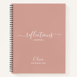 Elegantes Blush Reflections Journal Notizbuch