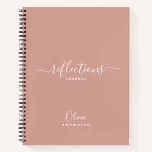 Elegantes Blush Reflections Journal Notizbuch