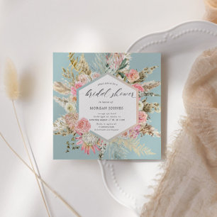 Elegantes Bohemisches Brautparty mit Blumen