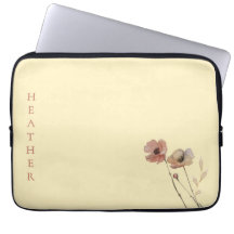 Elegantes Boho-Aquarell-Wildblumen-Butter-Blush