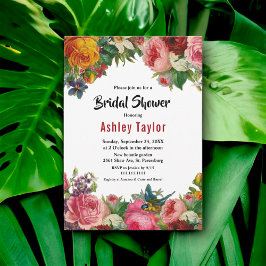 Elegantes Boho Botanischer Garten Brautparty Einladung