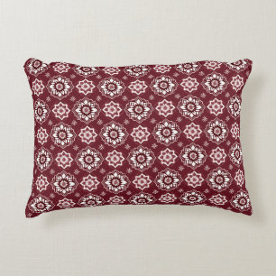 Elegantes Boho-Chic-Blumenmuster Dekokissen