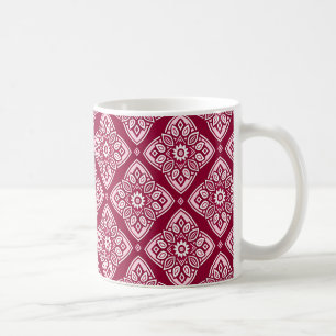 Elegantes Boho-Geometrisches Blumenmuster Kaffeetasse
