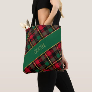 Elegantes Boho-Rotkariertes Weihnachtsgeschenk