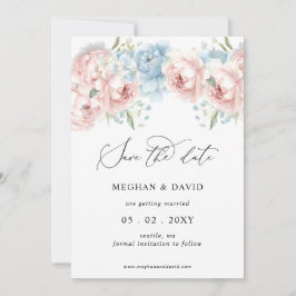 Elegantes Boho Summer Blush Foto Save The Date