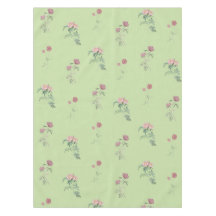 Elegantes Boho-Vintage Grün Blumenmuster Frühling