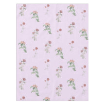 Elegantes Boho-Vintage-Lila-Blumenmuster-Frühling
