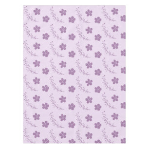 Elegantes Boho-Vintage-Lila-Blumenmuster Frühling Tischdecke