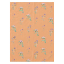 Elegantes Boho-Vintage-Orangen-Blumenmuster-Frühli