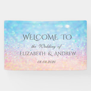 Elegantes Bokeh Ombre Hochzeitsbanner Banner