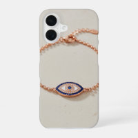 Elegantes Böser-Blick-Armband mit Edelsteinen