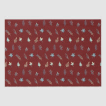 Elegantes botanisches Babyblau-Blätter