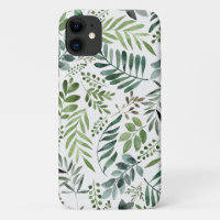 Elegantes botanisches Blätter Wasserfarbe