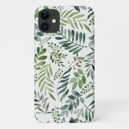 Elegantes botanisches Blätter Wasserfarbe Case-Mate iPhone Hülle