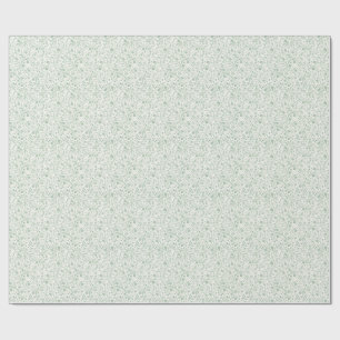 Elegantes botanisches Blumenmuster – Minimale Natu Geschenkpapier