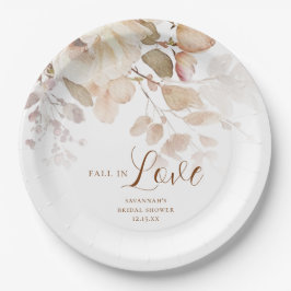 Elegantes botanisches Brautparty Pappteller