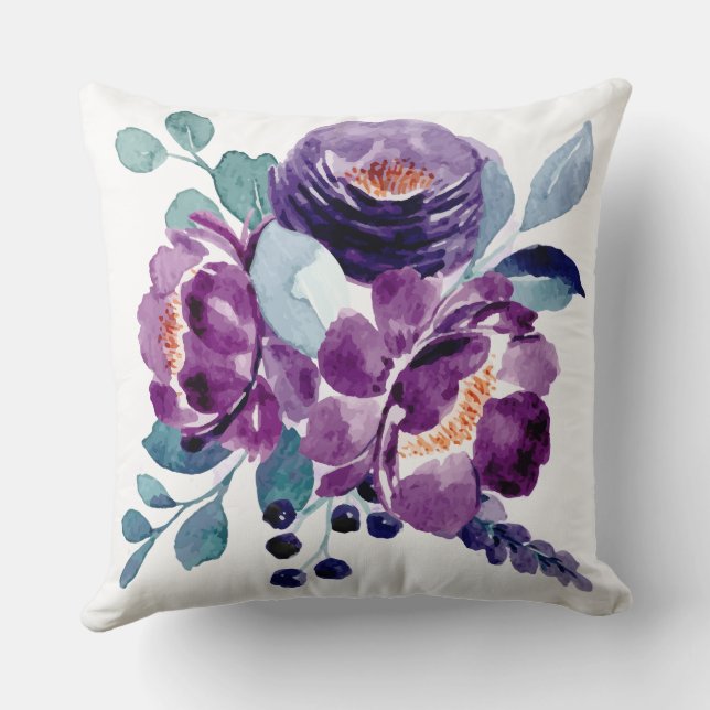 Elegantes botanisches Dekorationskissen für das Sc Kissen (Rückseite)