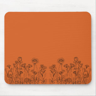 Elegantes botanisches florales Design Mauspad