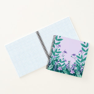 Elegantes botanisches florales Design-Notizbuch ( Notizbuch