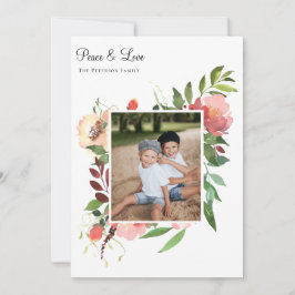 Elegantes botanisches Foto Feiertagskarte