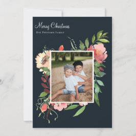 Elegantes botanisches Foto Feiertagskarte