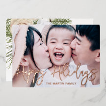 Elegantes botanisches Full Foto Weihnachten