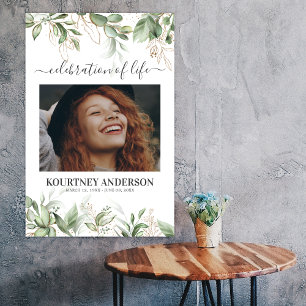 Elegantes botanisches Gedenken Poster