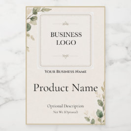 Elegantes botanisches individuelles Verpackungspro Lebensmitteletikett