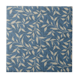 Elegantes botanisches Leaf Dance Foliage Beige Bla Fliese