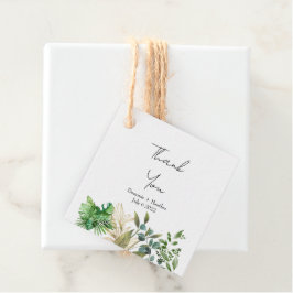 Elegantes botanisches Leaf Geschenkanhänger