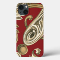 Elegantes botanisches Motiv mit Tan Foliage