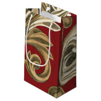 Elegantes botanisches Motiv mit Tan Foliage