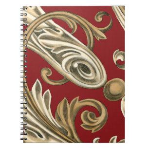 Elegantes botanisches Motiv mit TAN-Laub Notizblock