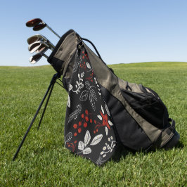 Elegantes botanisches Muster Golfhandtuch