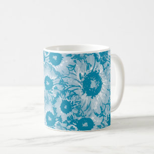 Elegantes botanisches Muster Kaffeetasse