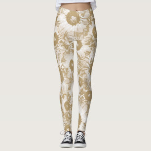 Elegantes botanisches Muster Leggings