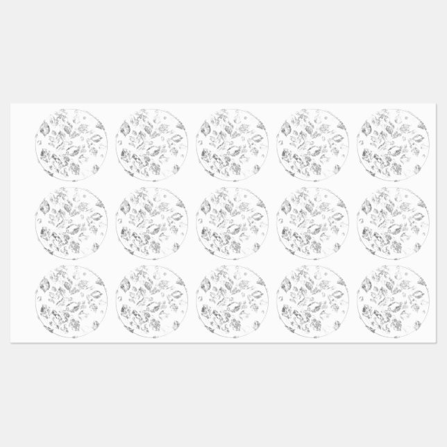Elegantes botanisches Ordner-Set Etiketten (Blatt)