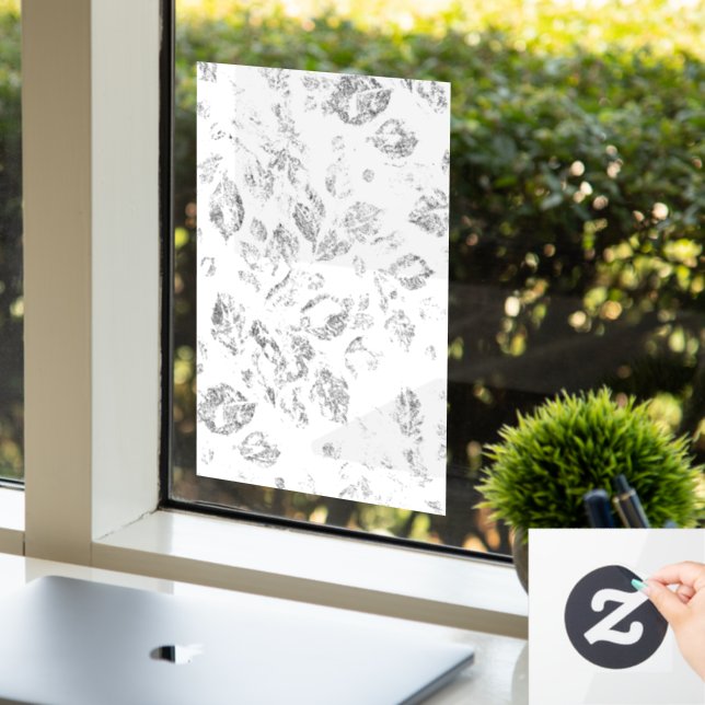 Elegantes botanisches Ordner-Set Fensteraufkleber (Büro)
