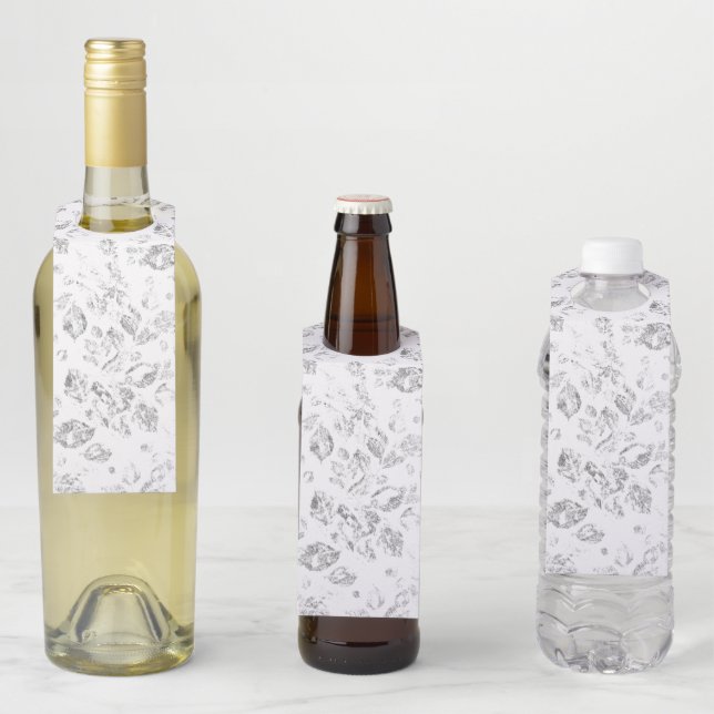 Elegantes botanisches Ordner-Set Flaschenanhänger (Beispiel)
