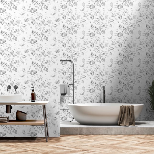Elegantes botanisches Ordner-Set Tapete (Badezimmer)