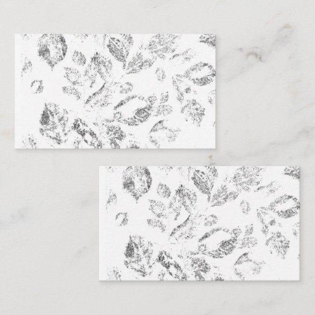 Elegantes botanisches Ordner-Set Terminkarte (Vorne/Hinten)
